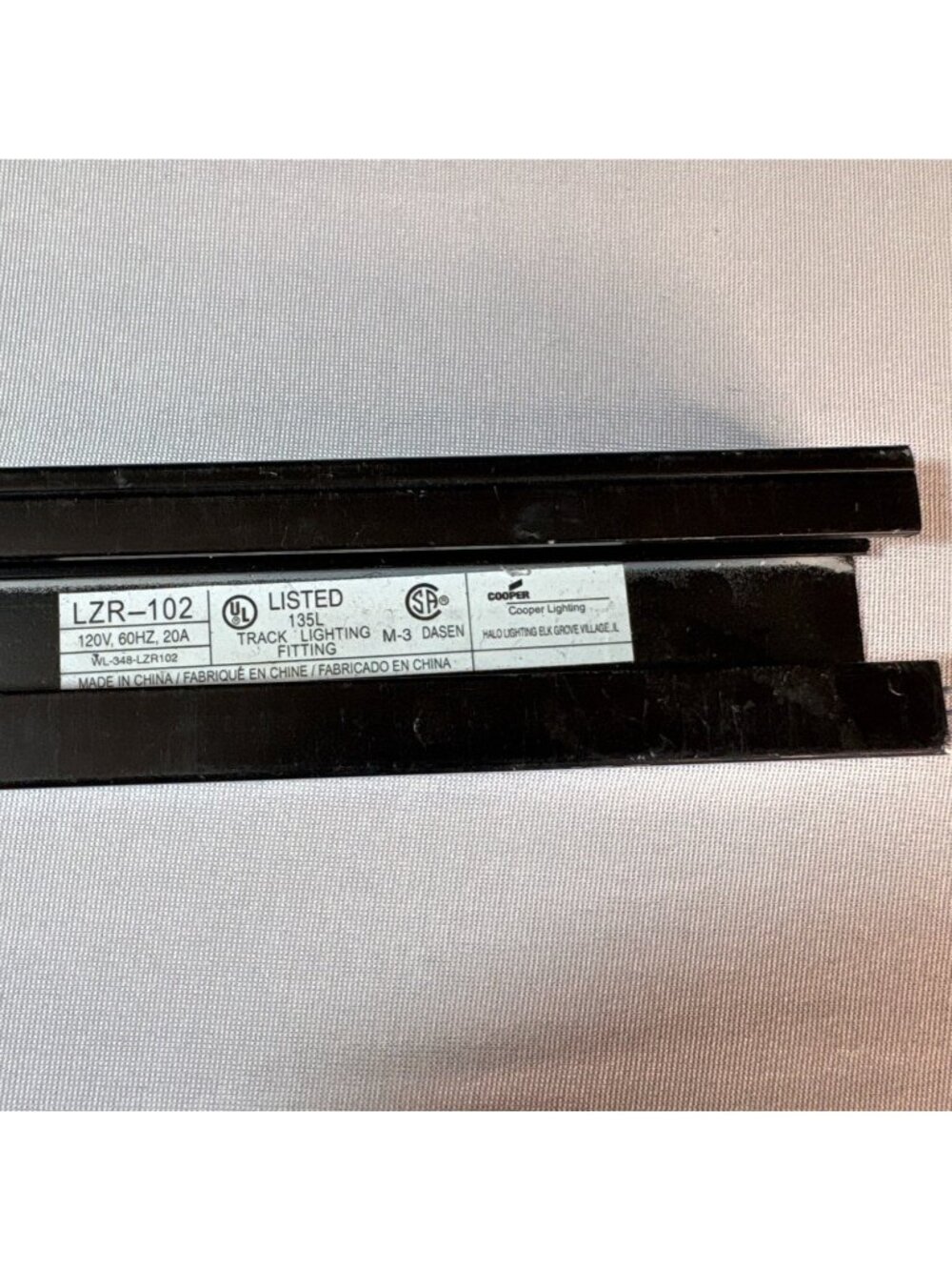 HALO Lazer Track Lighting Rail LZR102MB For 120V AC Max 20 Amps 2 Ft Black Track - Picture 7 of 13